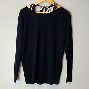 Elegant Dark Navy Crew Neck Sweater